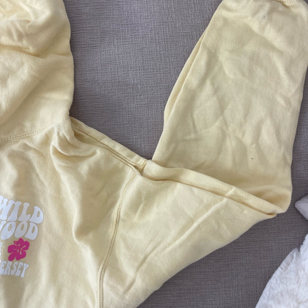 Butter Yellow Wildwood New Jersey Oversized Hoodie